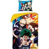 My Hero Academia - Dekbedovertrek - Team - Katoen - 140 x 200 cm