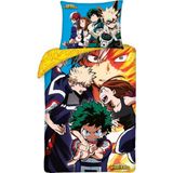 My Hero Academia - Dekbedovertrek - Team - Katoen - 140 x 200 cm