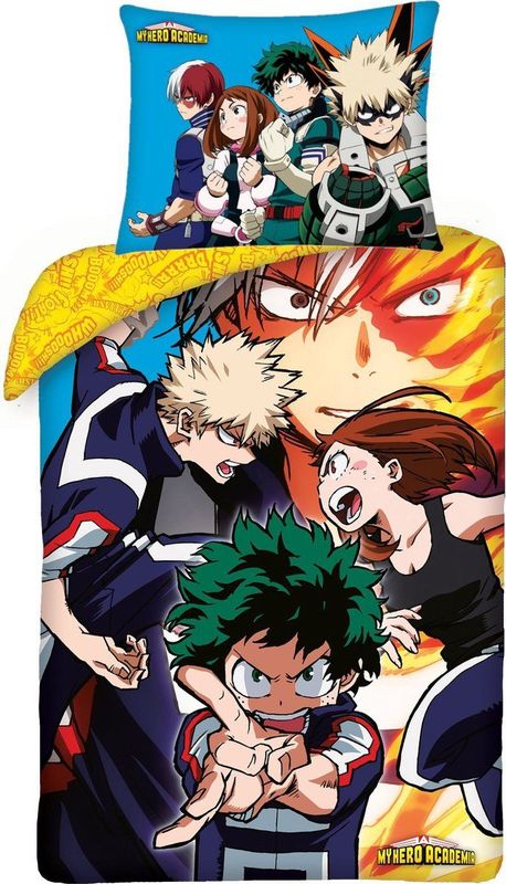 My Hero Academia - Dekbedovertrek - Team - Katoen - 140 x 200 cm