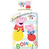 Peppa Pig Dekbedovertrek Boing - Eenpersoons - 140 x 200 cm - Katoen