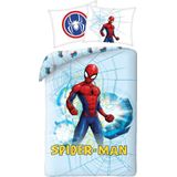 Spider-Man - Dekbedovertrek - Web - Eenpersoons - 140 x 200 + 70 x 90 cm - Katoen