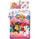 Paw Patrol Dekbedovertrek, Skye - 140 x 200 cm + 70 x 90 cm - Katoen