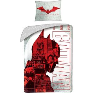 Batman Dekbedovertrek, Caped Crusader - Eenpersoons - 140 x 200 cm - Katoen
