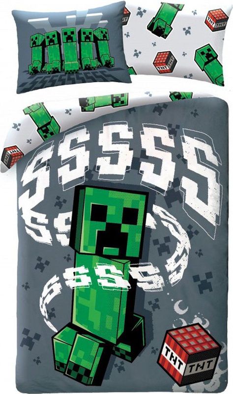 Minecraft Dekbedovertrek duurzaam Let's Play