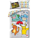 Pokémon Dekbedovertrek, Juniors Rule - Eenpersoons - 140 x 200 + 70 x 90 cm - Polyester