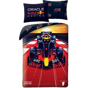 Red Bull Racing - Dekbedovertrek - Rood - Eenpersoons - 140 x 200 cm / 70 x 90 cm - Katoen