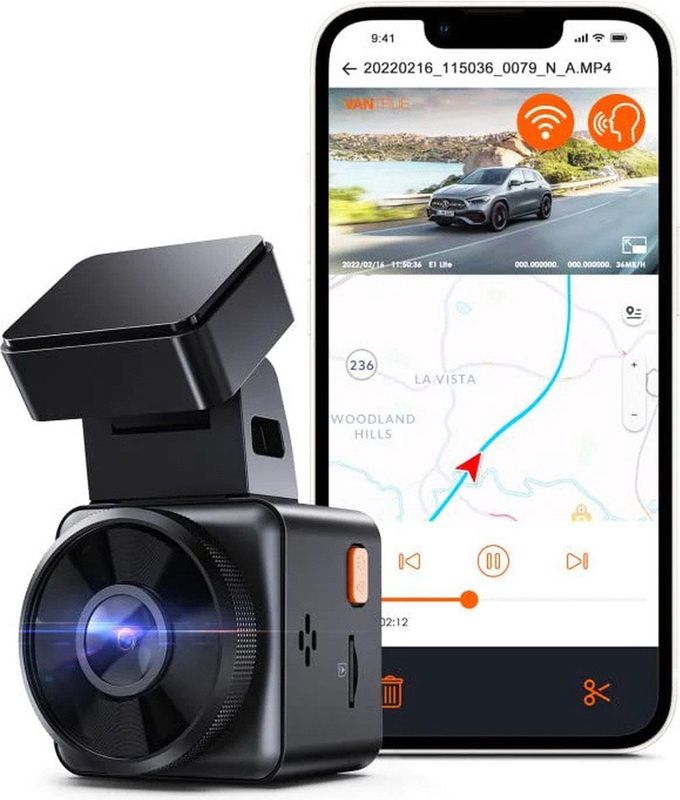 Vantrue E1 Lite - Dashcam - FullHD - Wifi - GPS