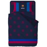 Fc Barcelona Dekbedovertrek Logo's 240 X 220 Cm (Kussensloop 45 X 175 Cm)