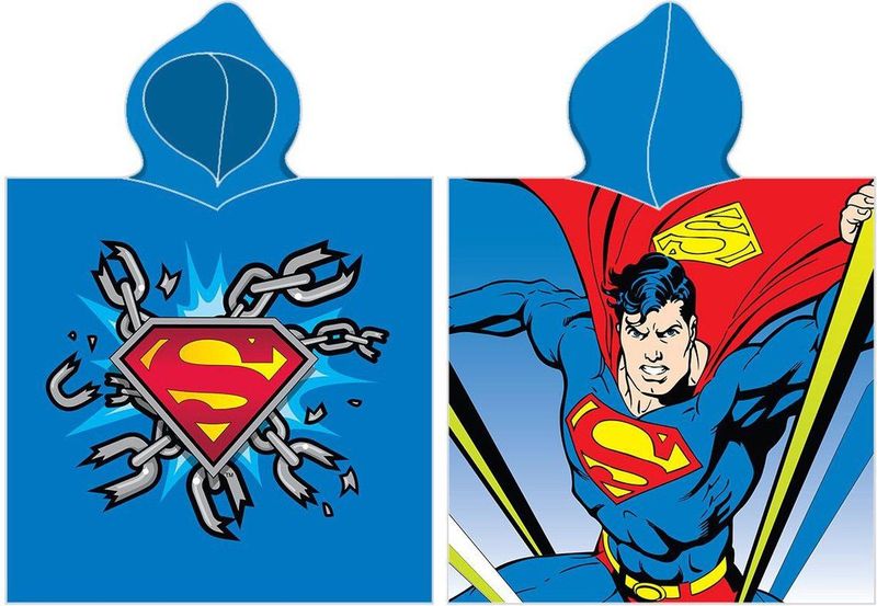 Superman - Poncho - Polyester - Wasbaar op 40 Graden