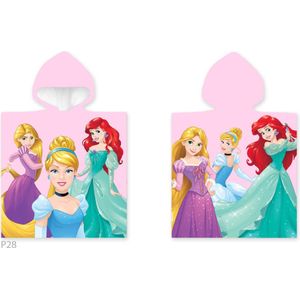 Disney - Princess Poncho - Multicolor - 100% Katoen