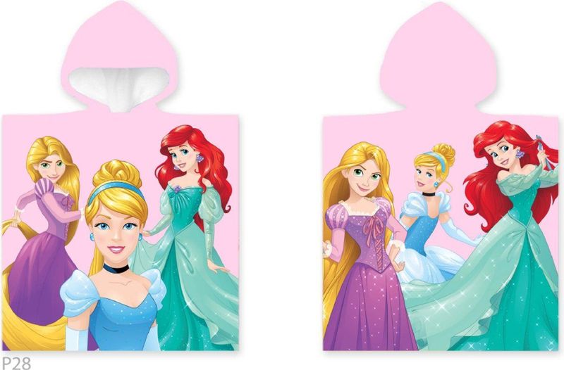 Disney - Princess Poncho - Multicolor - 100% Katoen