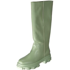 L37 HANDMADE SHOES Dames Hands UP Knee High Boot, Green, 36 EU