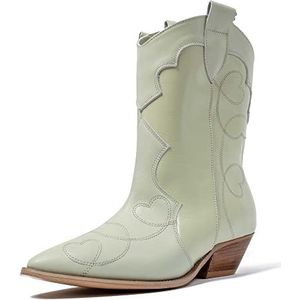 L37 HANDMADE SHOES Dames That Vibe Western Boot, Groen, 35 EU