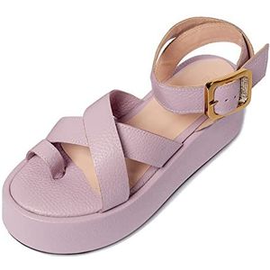 L37 HANDMADE SHOES Boom Sandaal voor dames, lila (lilac), 35 EU