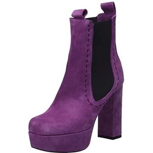 L37 HANDMADE SHOES Dames Dark Lady Fashion Boot, Purple, 40 EU