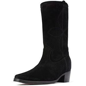L37 HANDMADE SHOES Dames Something IN The Way Western Boot, Black, 38 EU