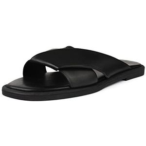 L37 HANDMADE SHOES Victory Slide damessandalen, zwart, 41 EU, Schwarz, 41 EU