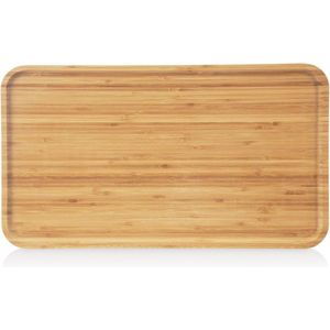 DEWIN Houten Dienblad - Rechthoekige Vorm Massief Hout Thee Koffie Snack Voedsel Maaltijden Dienblad Plaat Restaurant Dienbladen(22 * 15