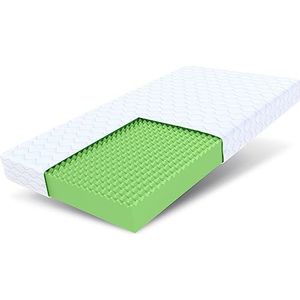 FDM PICCHI Matras 120x200 cm Dubbelzijdig Schuim Matras Hardheidsgraad H3 12 cm Hoog 7 Comfortzones met Hypoallergene Wasbare Premium Tijk Oeko-Tex Standard 100