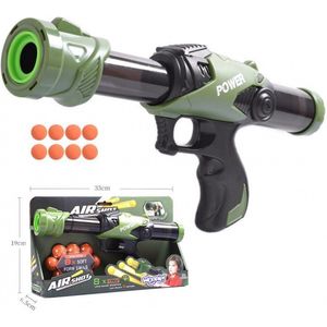 WOOPIE Speelgoed pistool met schuimballen - Speelgoedpistool - Automatische wapen - 9 stuks