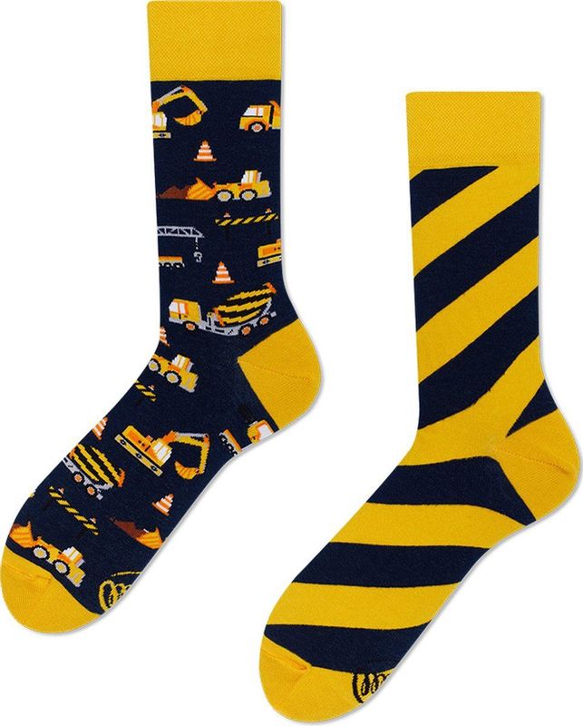 Many Mornings unisex sokken - Sock The Builder - Unisex - Maat: 35 - 38