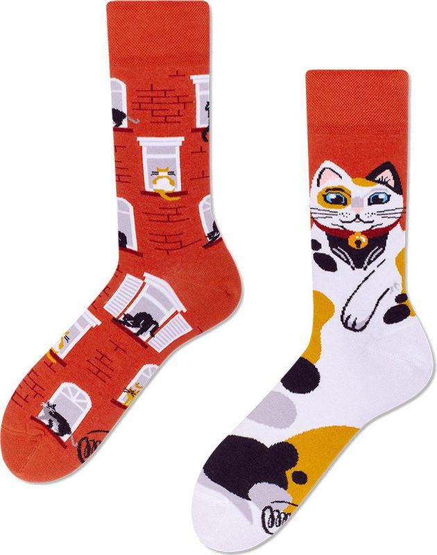 Many Mornings - City Cat - Unisex Sokken - 1 Paar