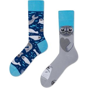 Many Mornings - Save The Seals - Unisex Sokken - Maat 43 - 46