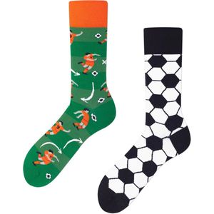 Many Mornings - Football Fan - Unisex Sokken - Oranje - 1 Paar
