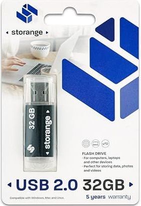 STORANGE USB-stick 32GB 2.0 basic zwart