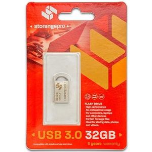 STORANGE PRO USB-stick 32GB 3.0 mini zilver