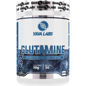 1+1 GRATIS! Yava Labs L-Glutamine Pure Poeder - 300 Gram | L-Glutamine ondersteunt spierherstel