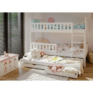 Stapelbed met Lade Bas - 3-persoons - Direct Leverbaar!