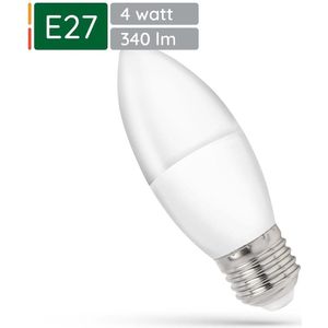 Spectrum - LED Kaarslamp - Neutraal Wit - E27 - 4W - 340 Lumen - 4000K