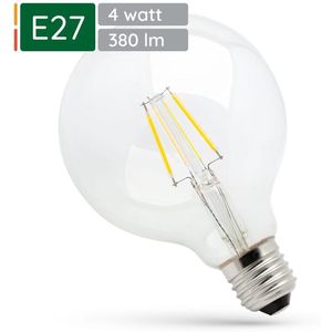 Spectrum - Dimbare LED Lamp - Warm Wit - E27 - 4W - 230V - 380 Lumen - Dimbaar - Energiezuinig