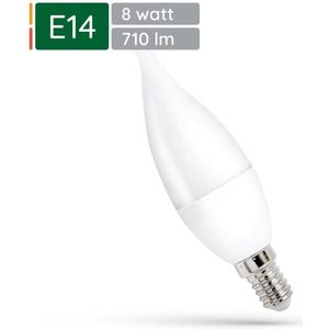 Spectrum - LED Kaarslamp - E14 - Warm Wit - 8W