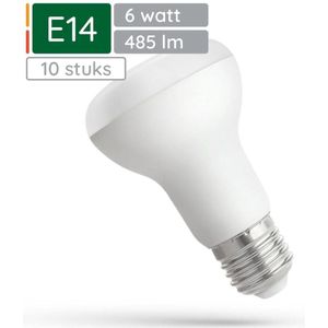 Spectrum - LED Reflectorlamp - Warm Wit - E14 - 6W - 230V - 485 Lumen - 10 Stuks