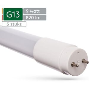 Spectrum - LED TL Buis G13 - Koud Wit - 9W - 600mm - 820 Lumen - 6000K - 5 stuks
