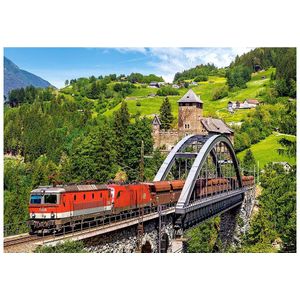 Castorland - Train on the Bridge - Legpuzzel - 500 Stukjes - 33x47cm