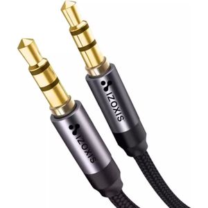 Izoxis - Audiokabel - Jack 3,5mm - Vergulde Connectoren - 175cm Lang
