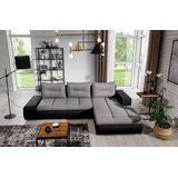 Hoekzetel Ottavio | 275 x 180 x 80 cm | Grijs
