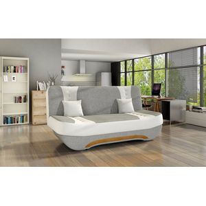SLAAPBANK - BANK EWA II WIT EN GRIJS 189 CM
