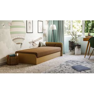 Parys bed - met matras - 80 x 190 - bruin
