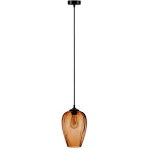 Solbika Lighting Hanglamp Linkeus I glazen kap amber Ø 19cm