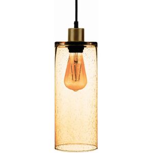 Euluna Hanglamp Soda glazen cilinder geel Ø 12 cm