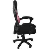 TOP E SHOP Topeshop fauteuil OSCAR CZ/RÓŻ bureau- en computerstoel Gecapitonneerde zitting Rugsteun van gaas