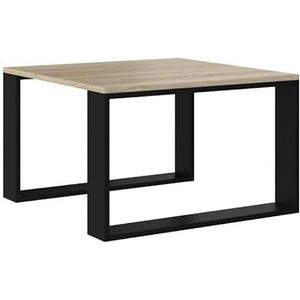 Topeshop Moderne mini-tafel 67 x 67 x 40 cm Sonoma Oak/zwart