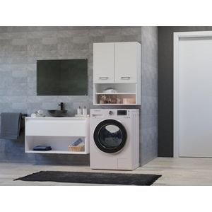 Wasmachinekast mini wit