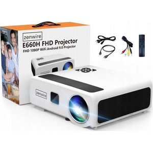 Zenwire - E660H - Beamer - Android Full HD - 24000 Lm - Mini Beamer