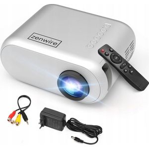 Zenwire - D300S - Mini Beamer - Draagbaar - Full HD 1280x720p - HDMI, USB, AV