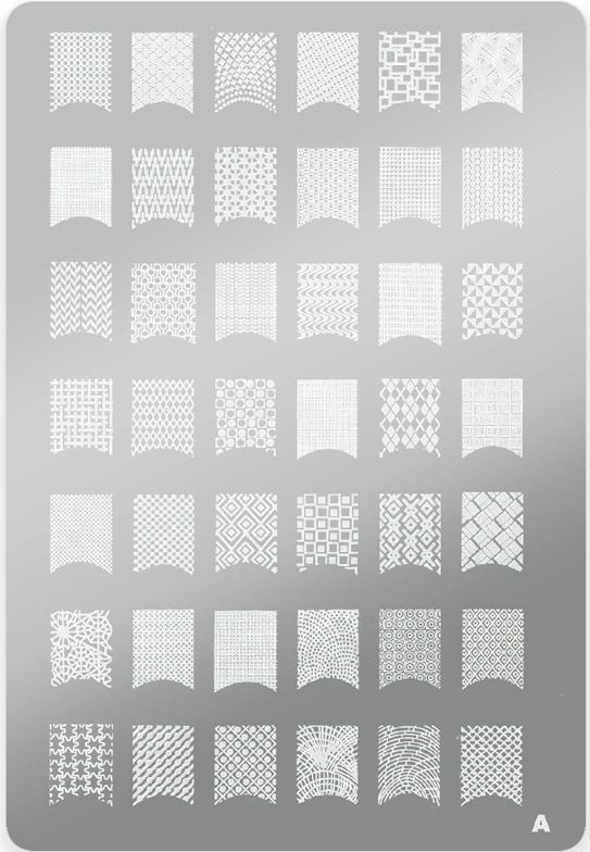 Nagelstempel - Stempelplaat - Blauw - Inclusief Stempellak